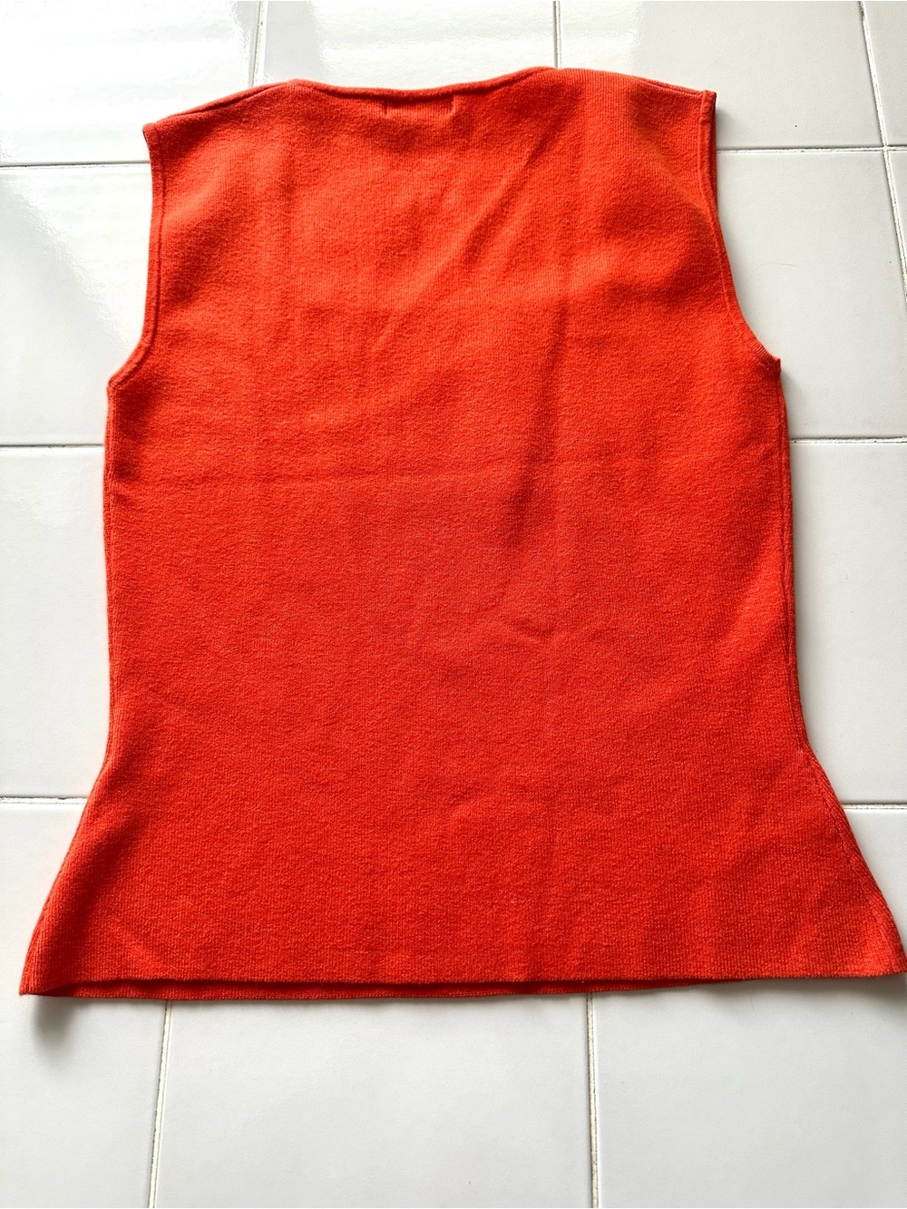 2bella Boutique Silk Blend Coral Tank Sweater NWT Square Neck Large - Picture 3 of 9